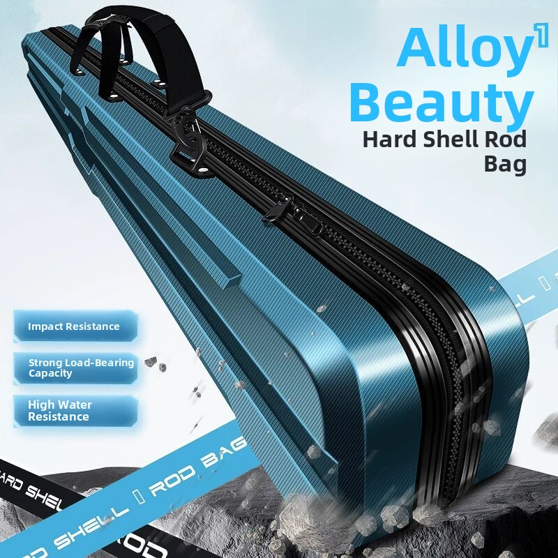 Fishing Equipment Bag - Leichte, wasserdichte Hartschalen-Angelruten-Tasche, tragbare Angelzubehörtasche, multifunktionale