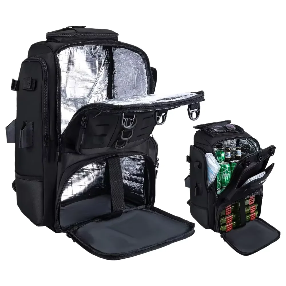 Fishing Equipment Bag - Goture Wasserdichter Angelrucksack mit Rutenhalter, Robuste