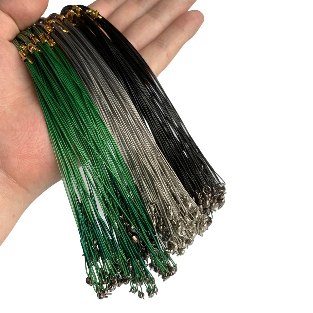 Fishing Equipment Price - Anti-Biss-Stahl-Angelschnur, Stahldrahtvorfach mit Drehgelenk, Angelzubehör, Bleikern,