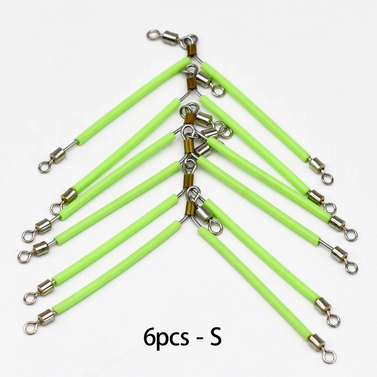Fishing Equipment Carp - Leuchtender Edelstahl-Angelbalancer, Meeresangel-Anti-Verwirrungs-Futterbooms, Drehbarer Haken für