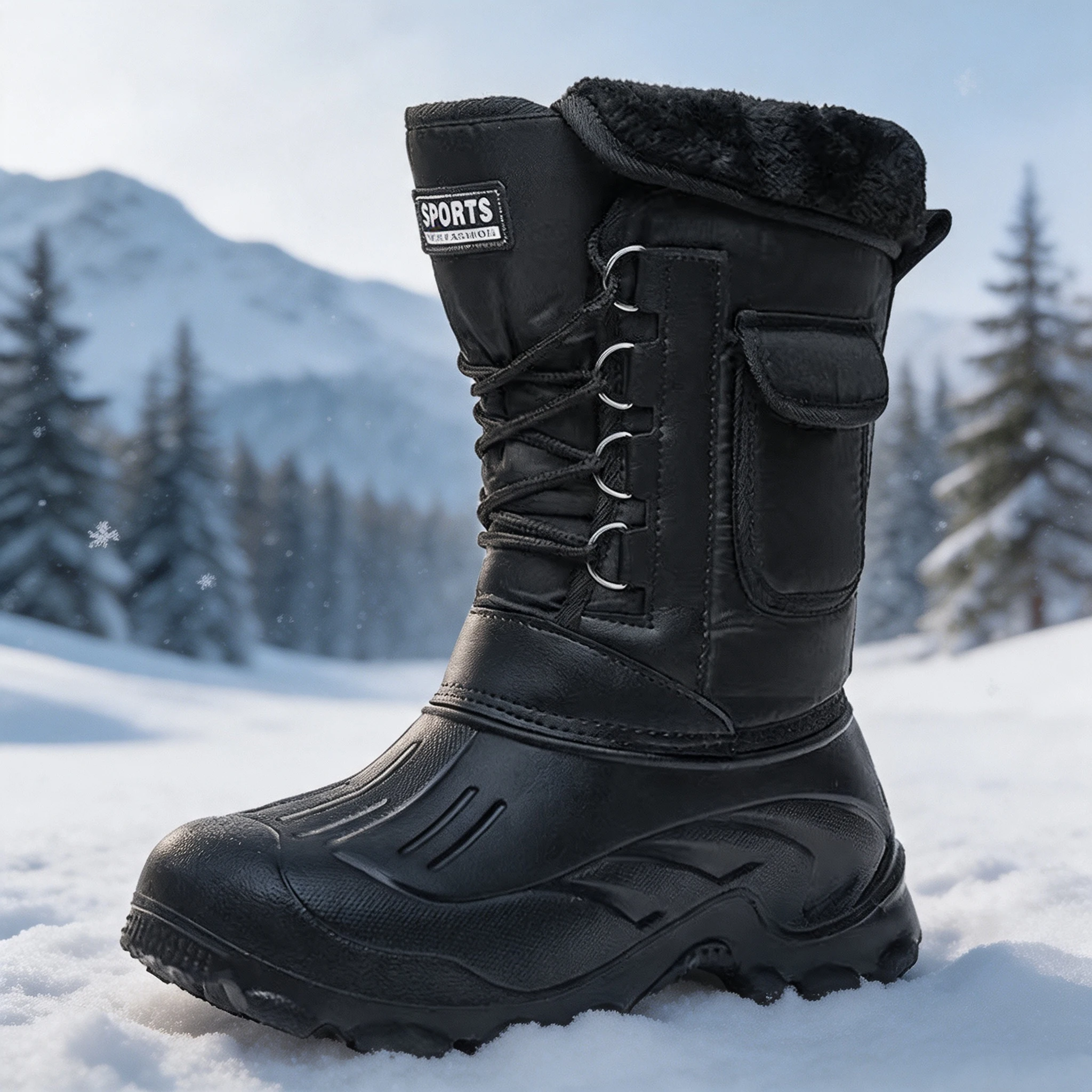 Fishing Equipment Carp - Herren Winter-Schneestiefel Outdoor-Angelschuhe Schneewanderschuhe 2026 Neue