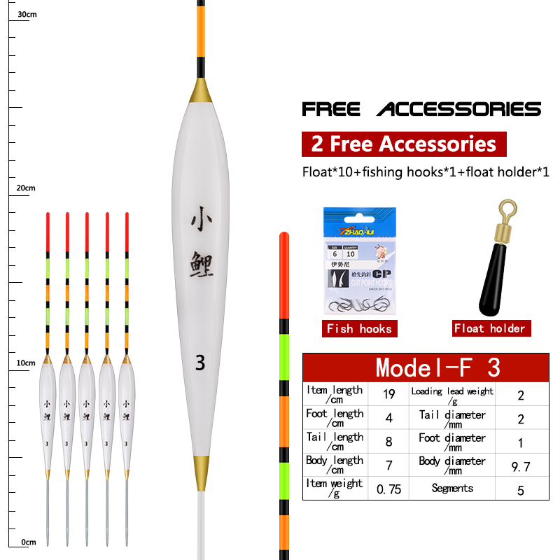 Fishing Equipment Bag - 5PCS Süßwasser Angeln Schwimmt + 5