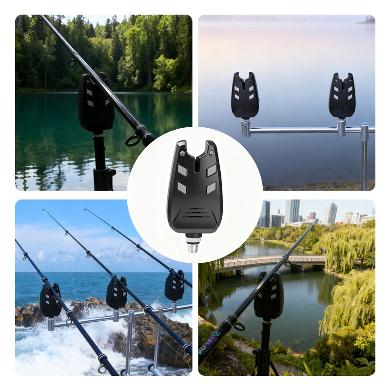Fishing Equipment Carp - JSFUN Karpfenangel-Bissanzeiger, elektronischer Fischbissmelder, Karpfenruten-Alarm, Angelzubehör,